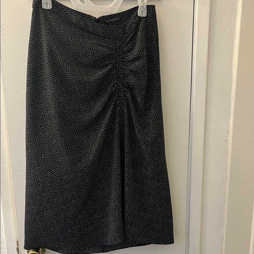 Banana Republic Black Polka Dot Skirt